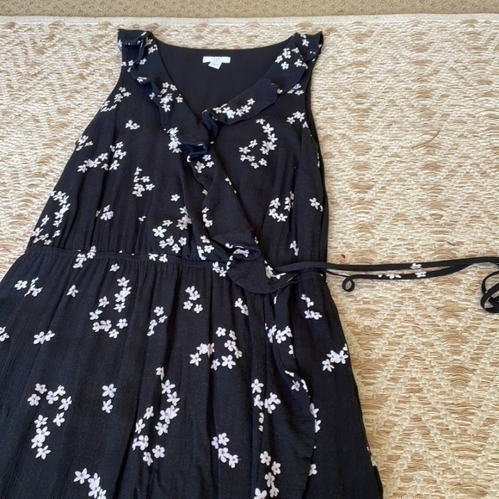 J. Jill floral ruffle maxi dress small - Picture 6 of 13